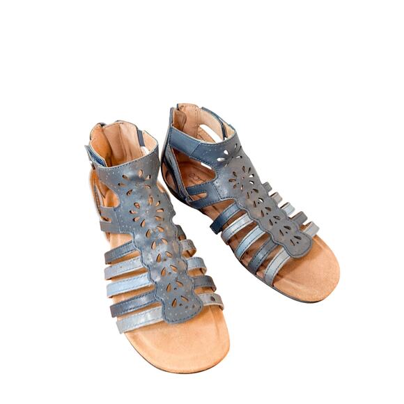 Earth Origins Admiral Blue Multi Bevvy Sandals Size 9 - Picture 4 of 6
